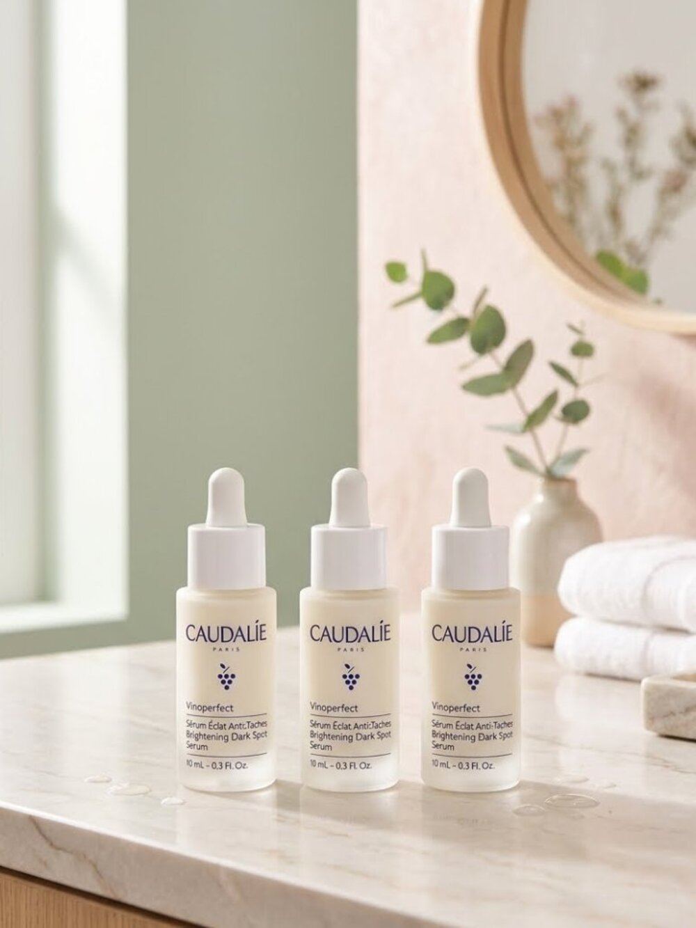 3 Caudalie Vinoperfect Radiance Serum Complexion Correcting 10 ml ea Full Size